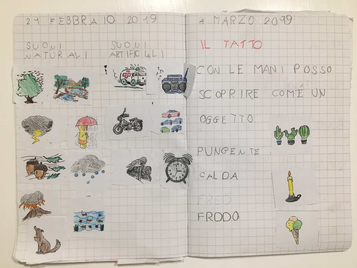 Quaderno Di Scienze Classe 1 Maestra Giulia Montanari